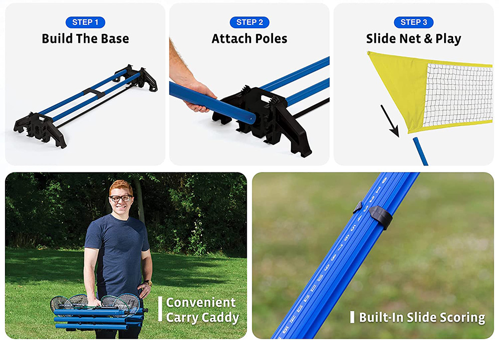5 Best Portable Badminton Nets - Best-Portable-Badminton-Net-EastPoint-Sports-Badminton-Sets-Easy-Set-Up