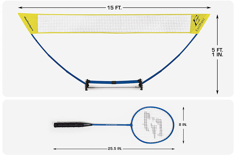 5 Best Portable Badminton Nets - Best-Portable-Badminton-Net-EastPoint-Sports-Badminton-Sets