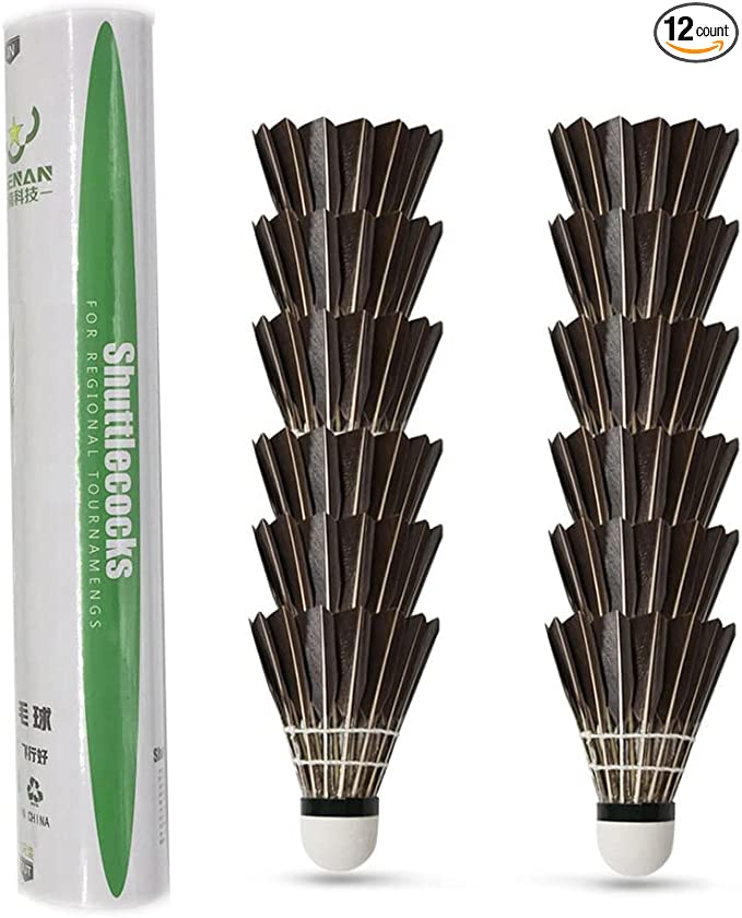ZHENAN 12-Pack Feather Badminton Shuttlecocks Review